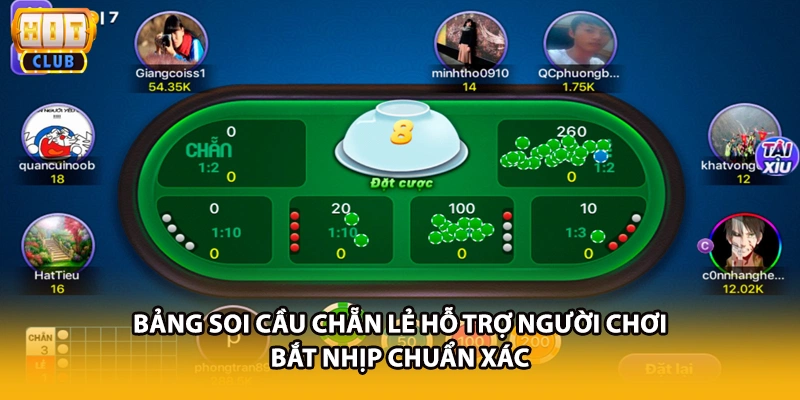 Bảng soi cầu chẵn lẻ hỗ trợ người chơi bắt nhịp chuẩn xác